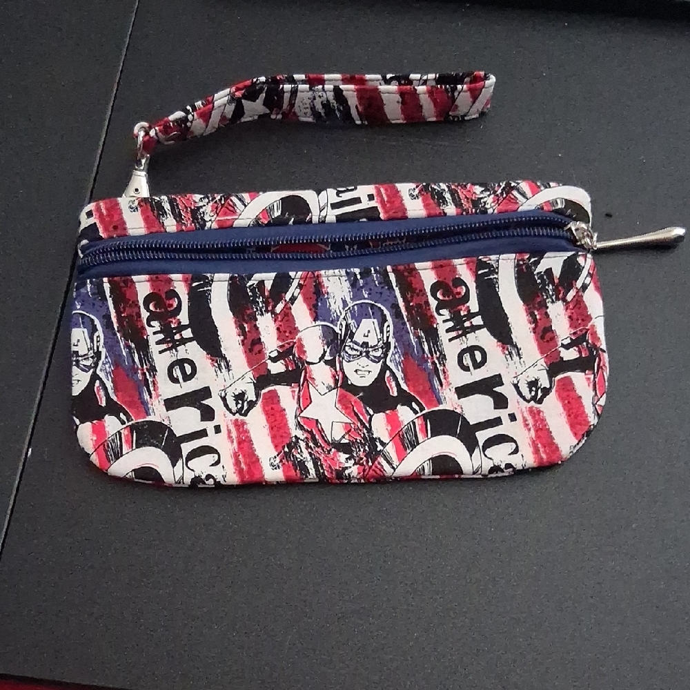 Captain America Wristlet Pouch